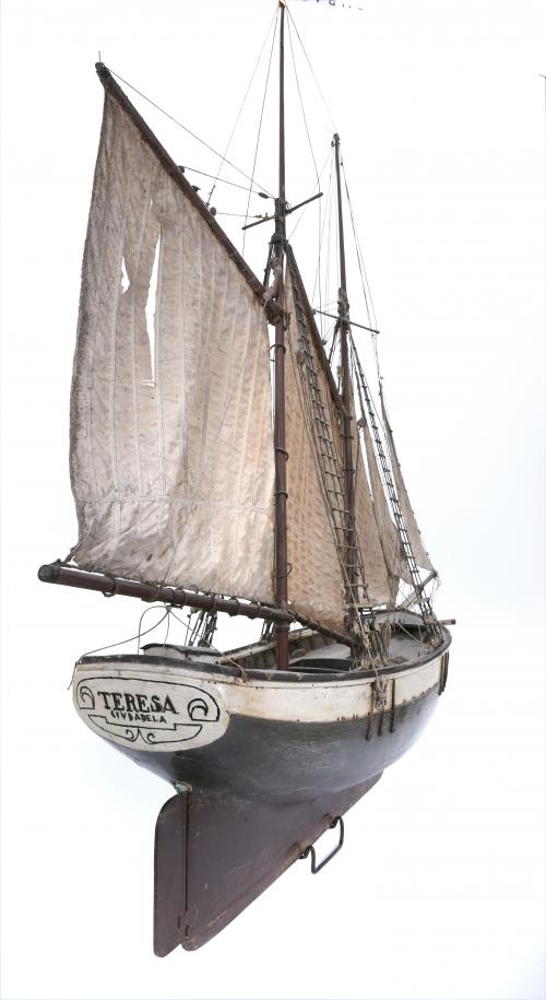 SHIP MODEL, PROBABLY MENORCAN, 20TH CENTURY. 