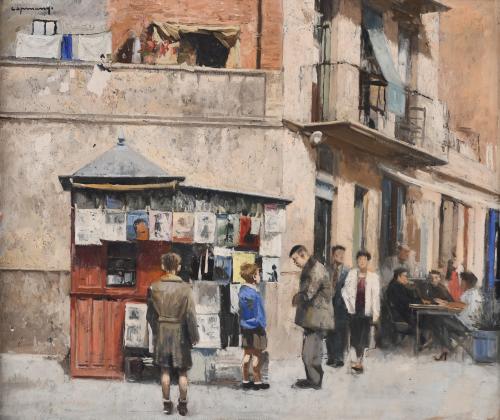 RAMON CAPMANY (1899-1992). "KIOSK". 