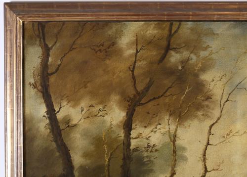 20TH CENTURY SPANISH OR ENGLISH SCHOOL. "HUNTING SCENE".