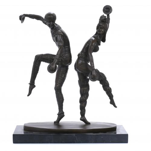 SIGUIENDO MODELOS DE DEMÉTRE CHIPARUS (1886 – 1947). "BAILARINES".