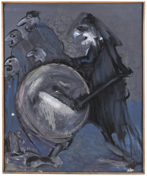 JUAN JOSE VAQUERO, SIGLO XX. "TAMBORILERO", 1984.