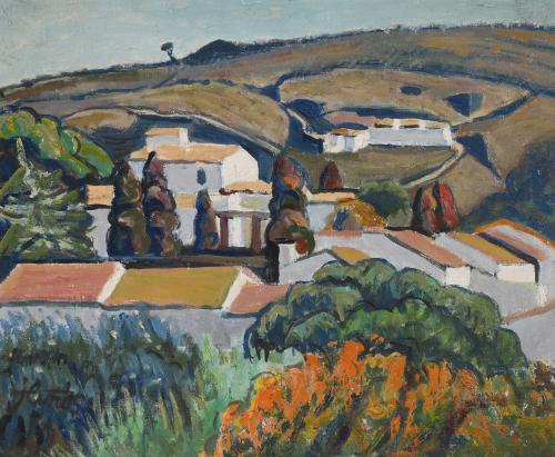 JORDI CURÓS (1930).  "LANDSCAPE".