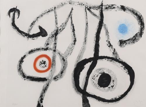 JOAN MIRÓ (1893-1983). "LE PORTEUR D'EAU IV", 1962.