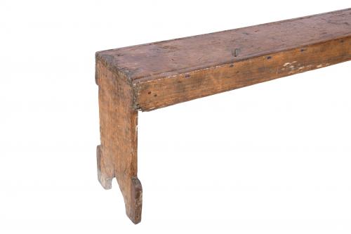 RUSTIC BACKLESS BENCH, 20TH CENTURY.