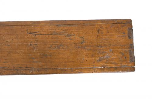 RUSTIC BACKLESS BENCH, 20TH CENTURY.