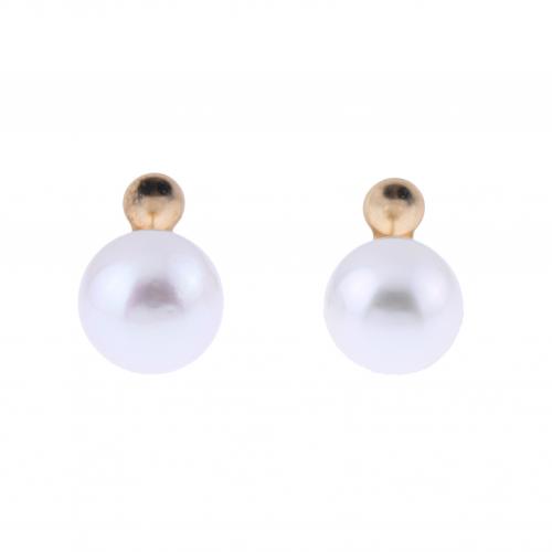 AUSTRALIAN PEARLS STUD EARRINGS.