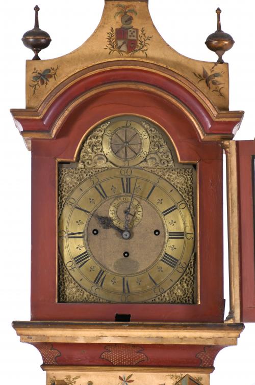 JOSEPH WINDMILLS & ELKINS, LONDON. GRANDFATHER CLOCK. 18TH 