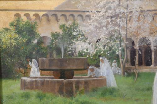 SEBASTIÀ JUNYENT SANS (1865-1908).  "CLAUSTRO DE SANT CUGAT