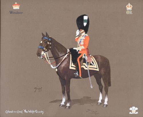 ESCUELA INGLESA, SIGLO XX. "COLONEL IN CHIEF "THE WELSH GUARDS", 1937.