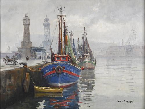 JUAN CLAVERO (1927). "PORT OF BARCELONA".