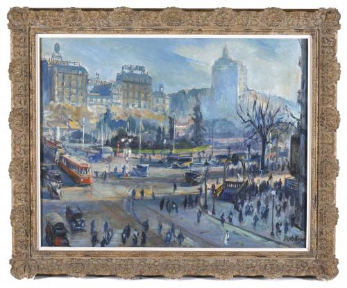 EMILI BOSCH ROGER (1894-1980). "PLAZA CATALUNYA".