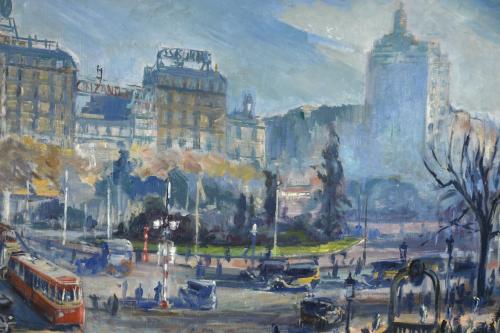 EMILI BOSCH ROGER (1894-1980). "PLAZA CATALUNYA".