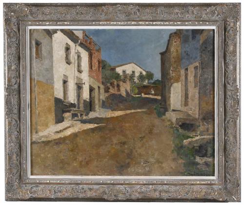 JOSEP MARIA MALLOL SUAZO (1910-1986). "CALLE DE PUEBLO", 19