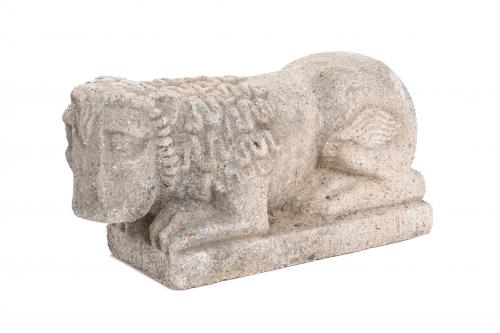 PAIR OF LIONS, 20TH CENTURY.