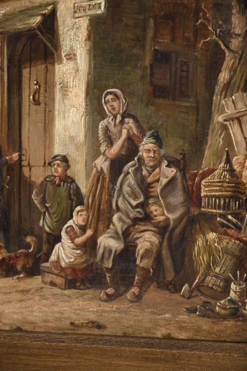 19TH CENTURY EUROPEAN SCHOOL. "THE EVICTED".