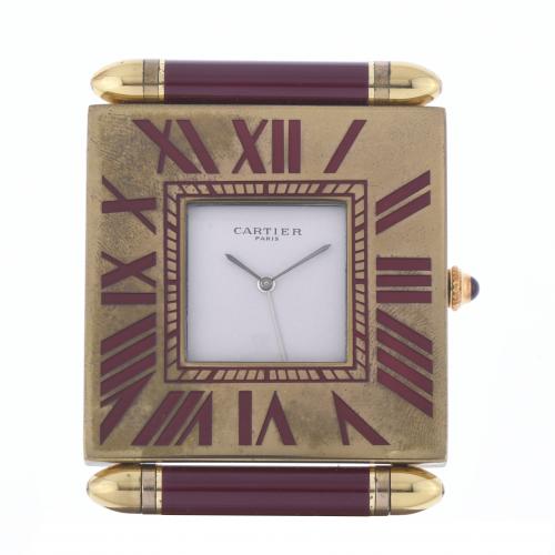 CARTIER. RELOJ DESPERTADOR DE VIAJE SIGLO XX