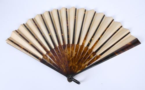 SET OF SEVEN FANS, 19TH AND 20TH CENTURIES.