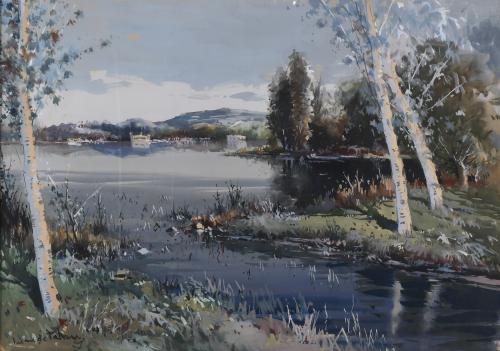 JOAN DE PALAU (1919-1991). "LAGO DE BAÑOLAS".