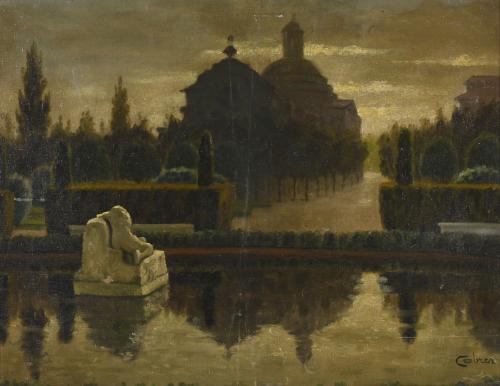 JOSÉ CABRER BORREL (1890-?). "PARQUE DE LA CIUTADELLA-EL DESCONSOL".