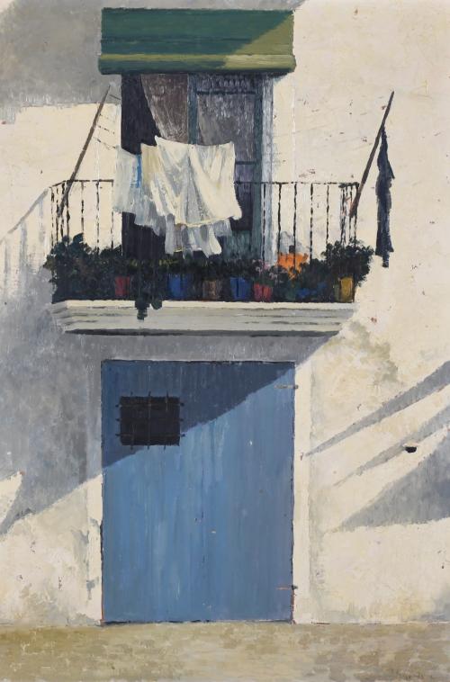 JOSEP M. VAYREDA CANADELL (1932-2001). "FACHADA DE CASA DE PUEBLO".