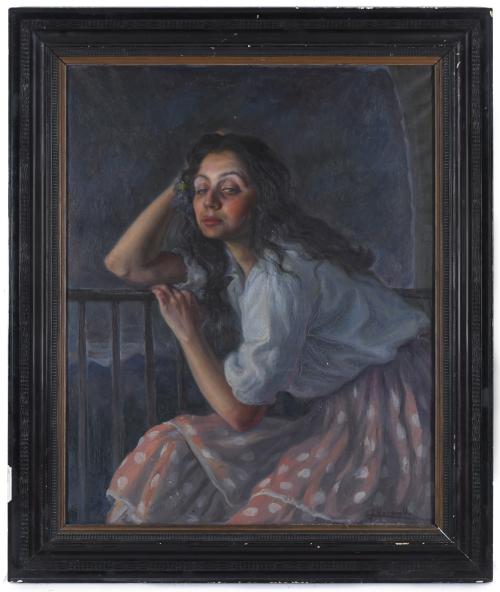 ANGEL GARAVILLA (1906-1961).  "GYPSY".