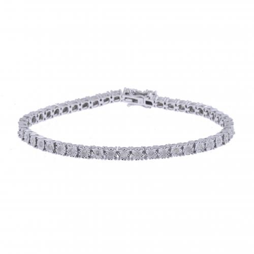 PULSERA RIVIÈRE DE DIAMANTES.