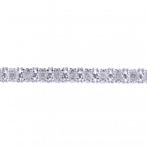 PULSERA RIVIÈRE DE DIAMANTES.