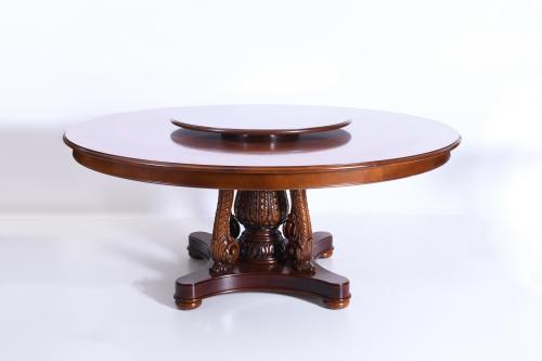 LARGE SPANISH ROUND DINING TABLE, EDWARDIAN STYLE, MID 20TH