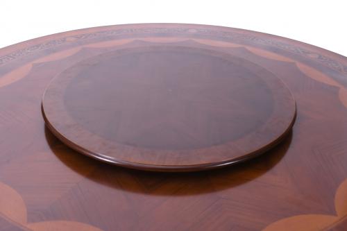 LARGE SPANISH ROUND DINING TABLE, EDWARDIAN STYLE, MID 20TH