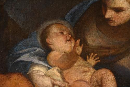 17TH-18TH CENTURIES SPANISH SCHOOL. "HOLY FAMILY".