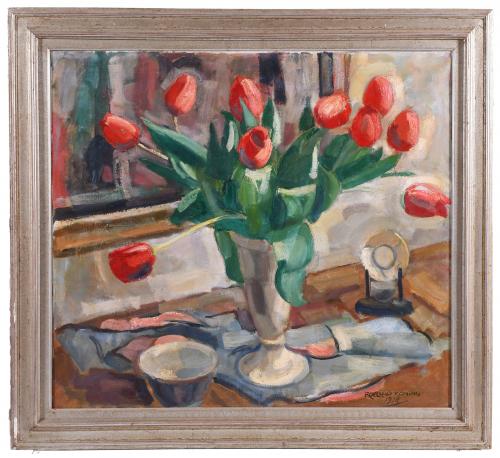 ROELAND KONING (1898-1985). "TULIPS", 1978.