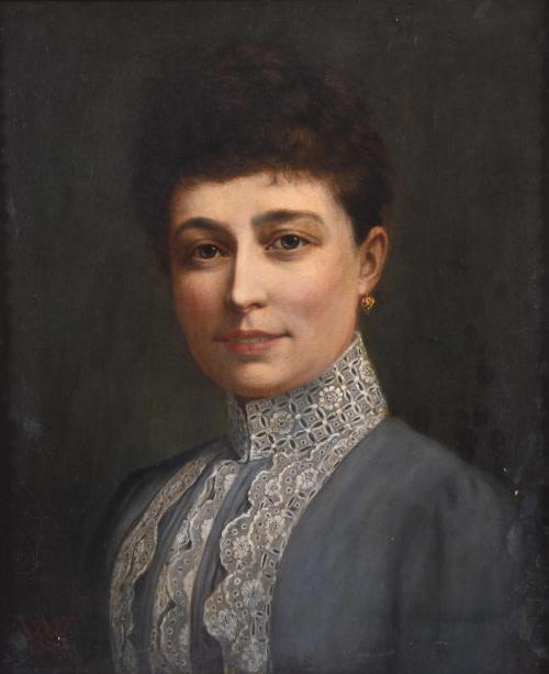 568-ESCUELA FRANCESA, SIGLO XIX. "JOVEN", 1888.
