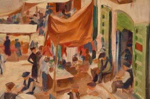 ALFREDO OPISSO (1907-1980). "MARKET".