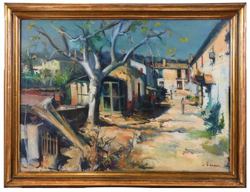 JOAN SERRA MELGOSA (1899-1970). "VILLAGE STREET".