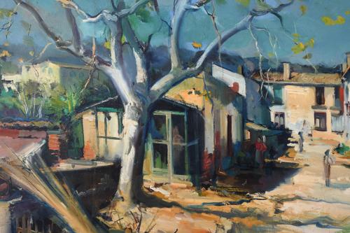 JOAN SERRA MELGOSA (1899-1970). "VILLAGE STREET".