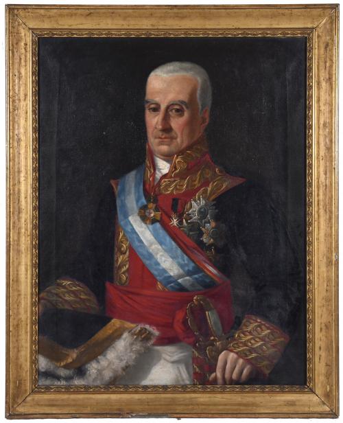 ESCUELA ESPAÑOLA, SIGLO XIX.  "RETRATO DEL GENERAL FRANCISC