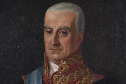 ESCUELA ESPAÑOLA, SIGLO XIX.  "RETRATO DEL GENERAL FRANCISC