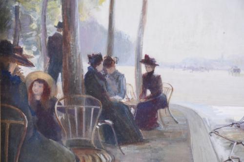 20TH CENTURY FRENCH SCHOOL. "PARIS SCENE".