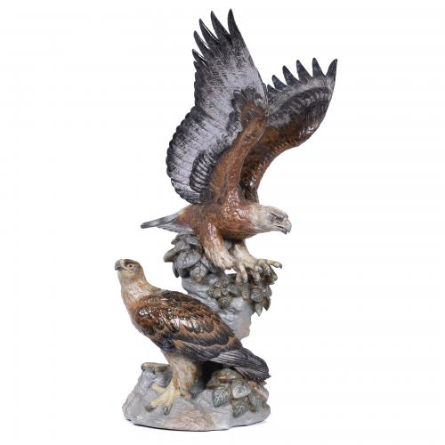 A. BALLESTER AND J. RUIZ FOR LLADRÓ.  EAGLES FIGURAL GROUP, LIMITED SERIES, 20TH CENTURY. 