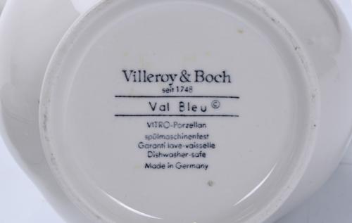 VILLEROY & BOCH. JUEGO DE CAFÉ MODELO "VAL BLEU". 