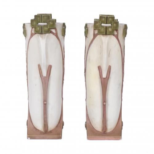 PAIR OF FRENCH MODERNIST VASES, 20TH CENTURY.