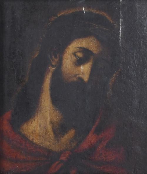 18TH CENTURY, SPANISH SCHOOL. "ECCE HOMO".