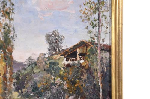 20TH CENTURY CATALAN SCHOOL. "LANDSCAPE".