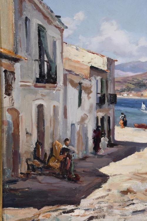 VICENÇ SOLE JORBA (1904-1949). "PORT DE LLANSA", 1935.