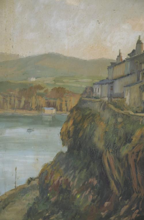  FRANCISCO PLANAS DORIA (1879-1955).  "PAISAJE COSTERO".