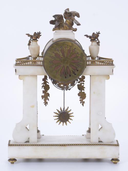 NAPOLEON III "PORTICO" TABLE CLOCK.