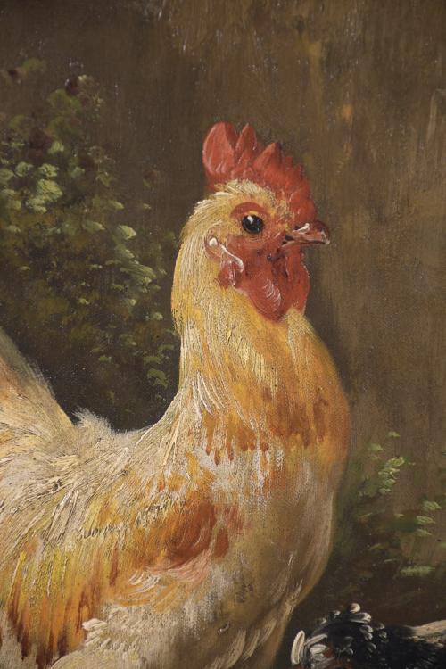 PAUL H. SHOUTEN (1860-1922). "HENS".