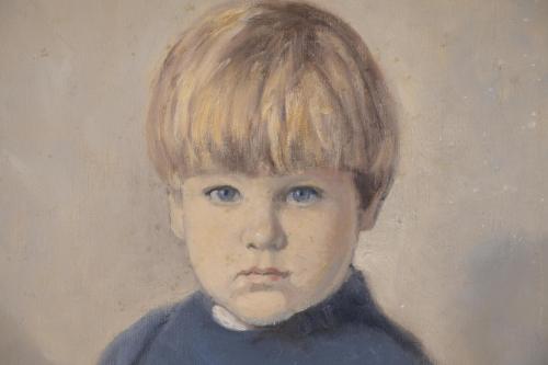 BERNARD LEEMKER (1899-1990).  "PORTRAIT OF A CHILD", 1984.