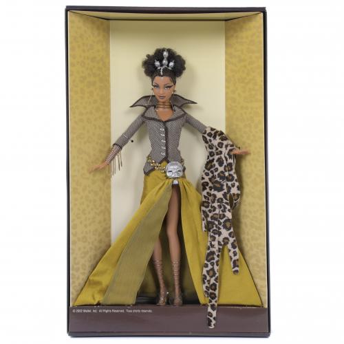 421-MATTEL. MUÑECA BARBIE EDICIÓN LIMITADA MODELO "TATU" DE LA COLECCIÓN "TREASURES OF AFRICA", 2002.