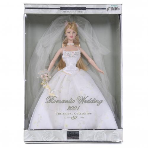 396-MATTEL. MUÑECA BARBIE MODELO "ROMANTIC WEDDING" DE LA COLECCIÓN "THE BRIDAL COLLECTION", 2001.